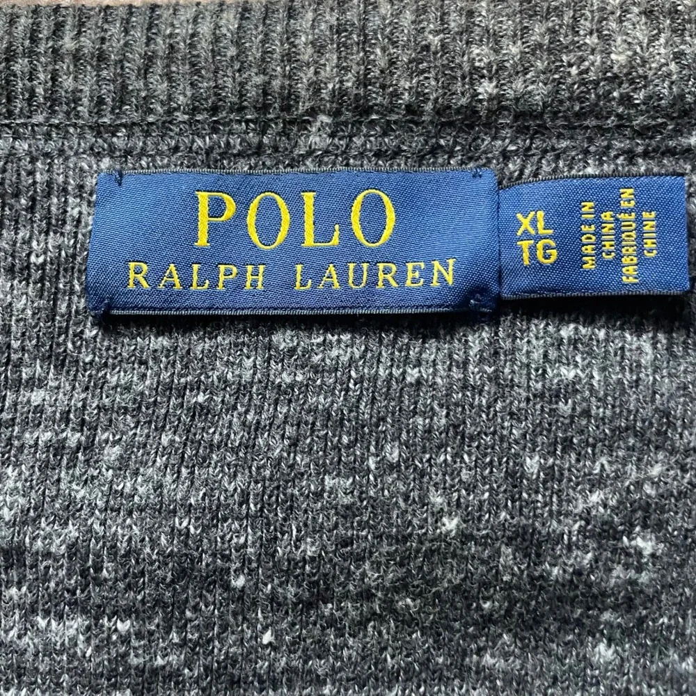 Polo Ralph Lauren Sweatshirt Mens XL Gray Heathered Cotton Crewneck Pony
